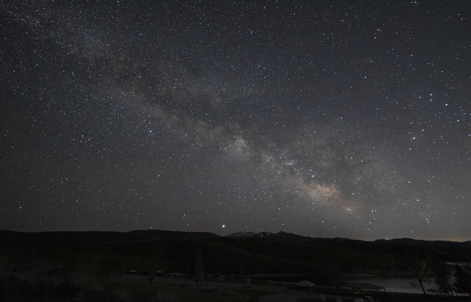 The Milky Way arching over Bryce Canyon on a clear dark night